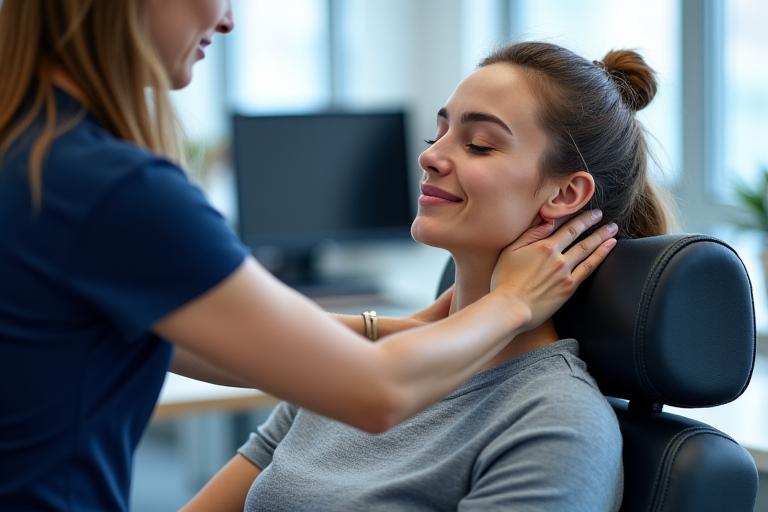 Corporate chair massage in London office